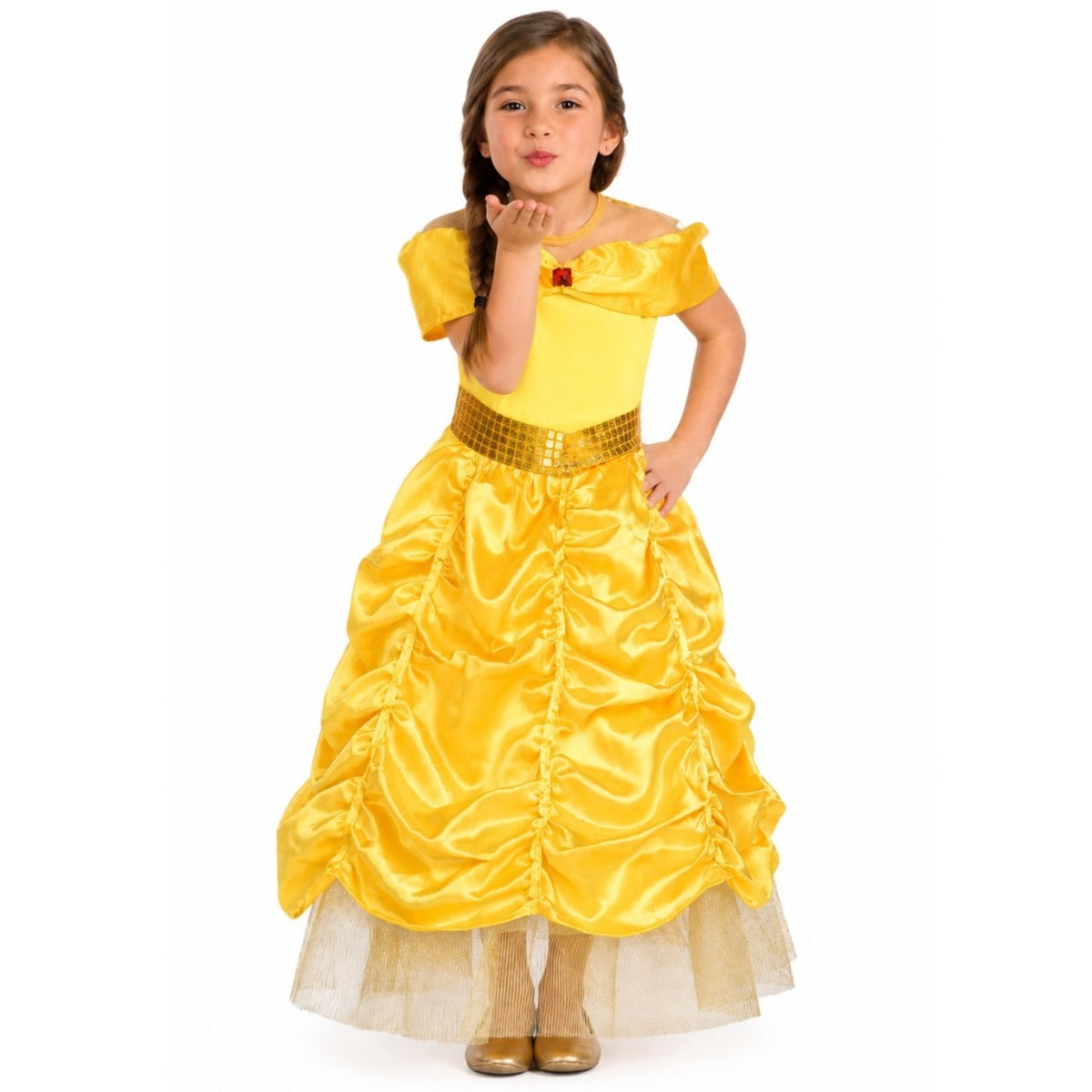 Girls Golden Princess Costume