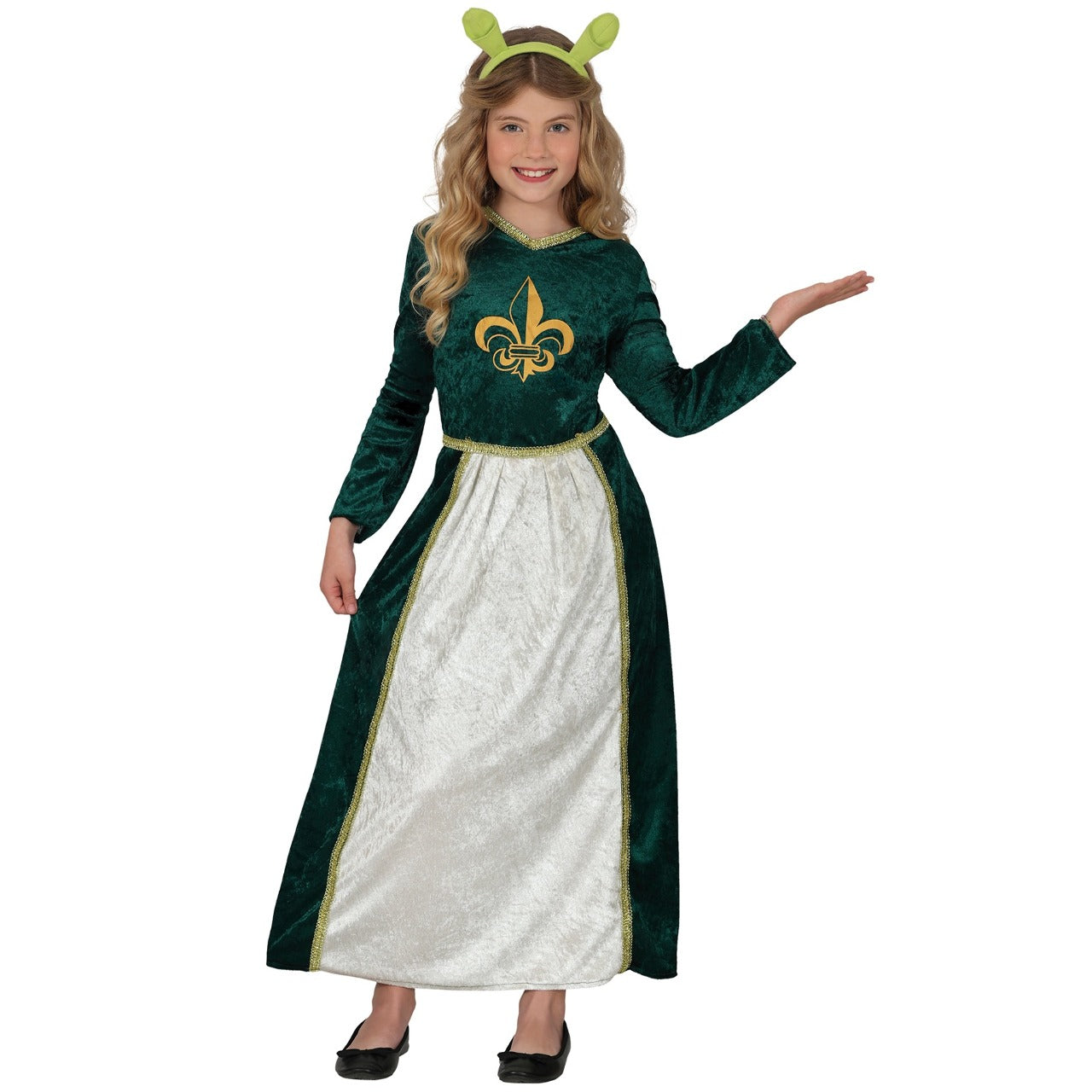 Girls Medieval Princess Fiona Costume
