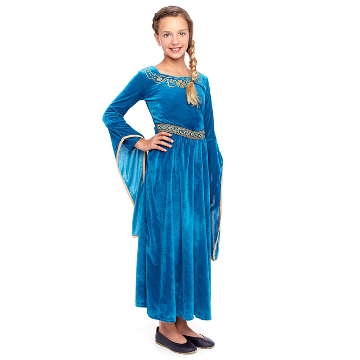 Girls Medieval Sun Princess Costume
