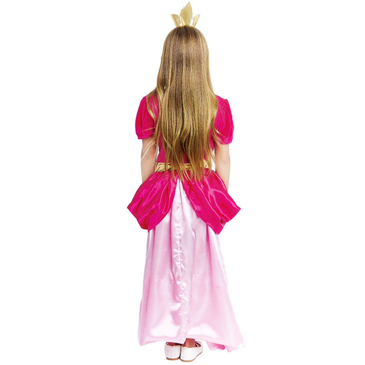 Girls Pink Princess Peach Costume