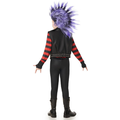 Kids Striped Punk Rocker Costume