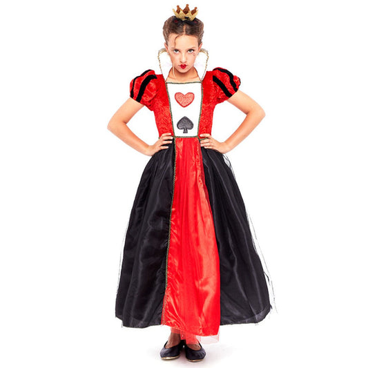 Girls Glamorous Queen of Hearts Costume