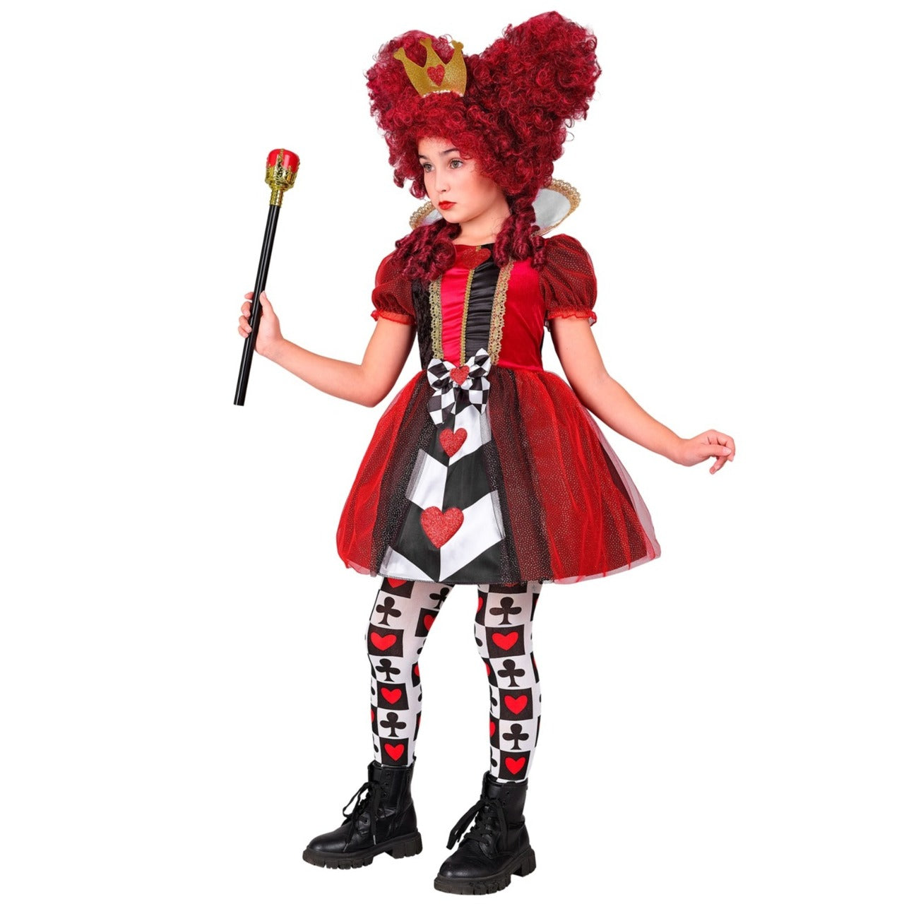 Girls Queen of Hearts Tulle Costume