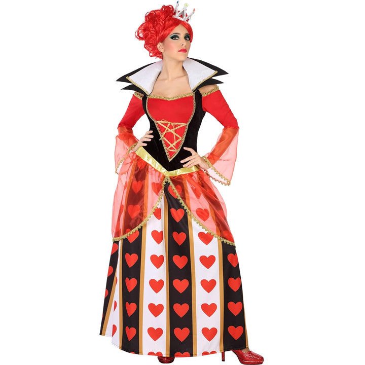 Womens Queen of Hearts Dress Costume