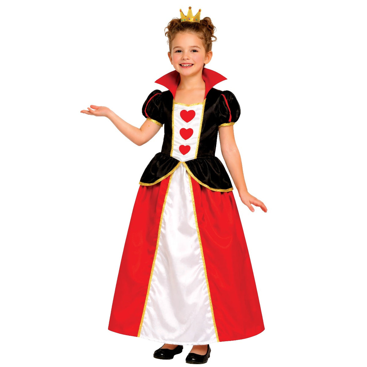 Girls Villainous Queen of Hearts Costume