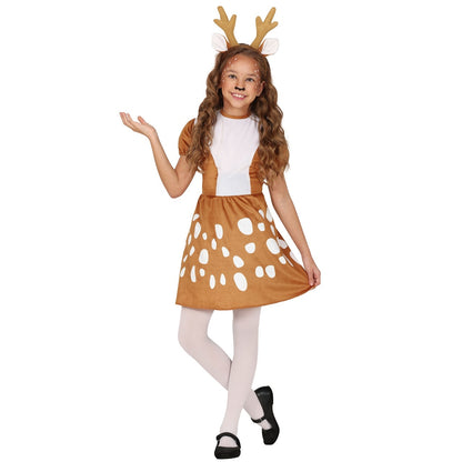 Girls Rudolf Reindeer Costume