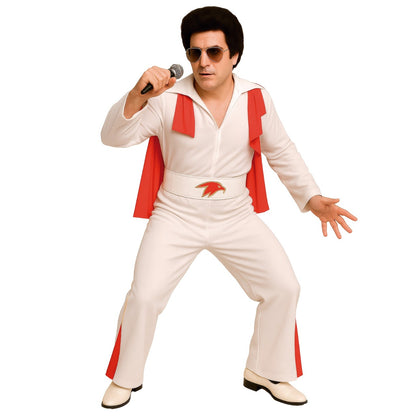 Mens Rock King Cape Costume