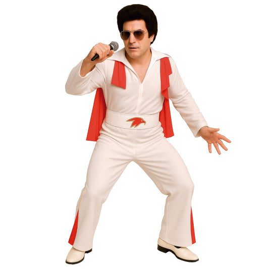 Mens Rock King Cape Costume