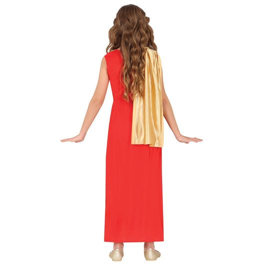 Girls Red Roman Costume