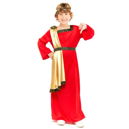 Elegant Red Roman Costume for Kids