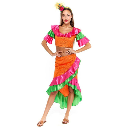 Womens Samba Rumbera Costume