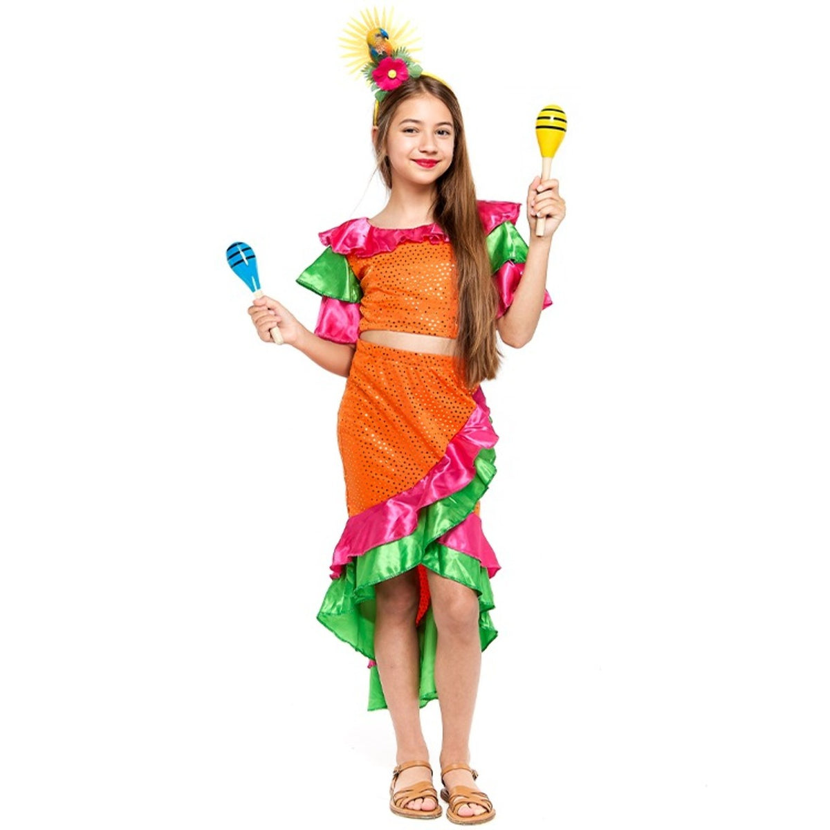 Girls Samba Rumbera Costume