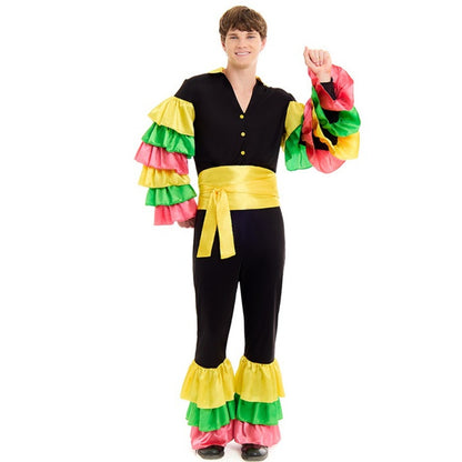 Mens Colourful Rumba Dancer Costume