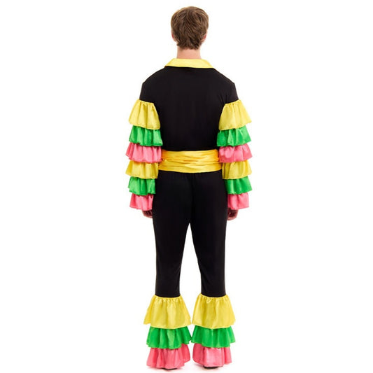 Mens Colourful Rumba Dancer Costume