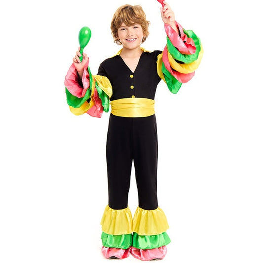 Boys Colourful Rumba Dancer Costume