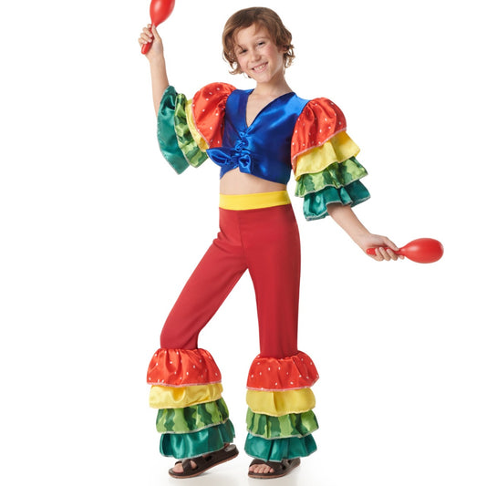 Boys Multicolour Rumbero Costume