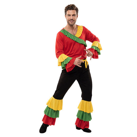 Mens Rumba Costume with Ruffles