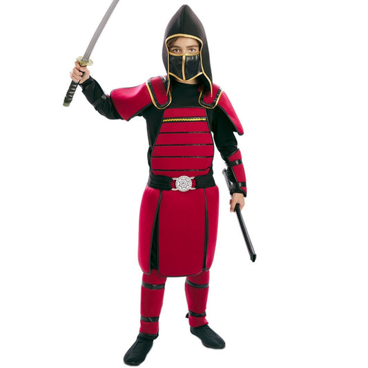 Boys Red Samurai Costume