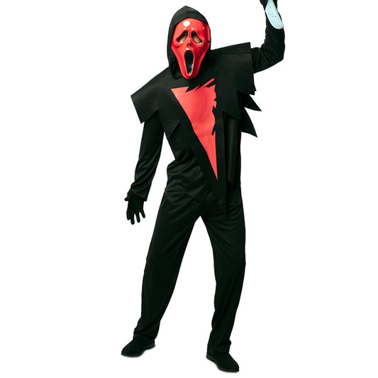 Mens Red Scream Costume