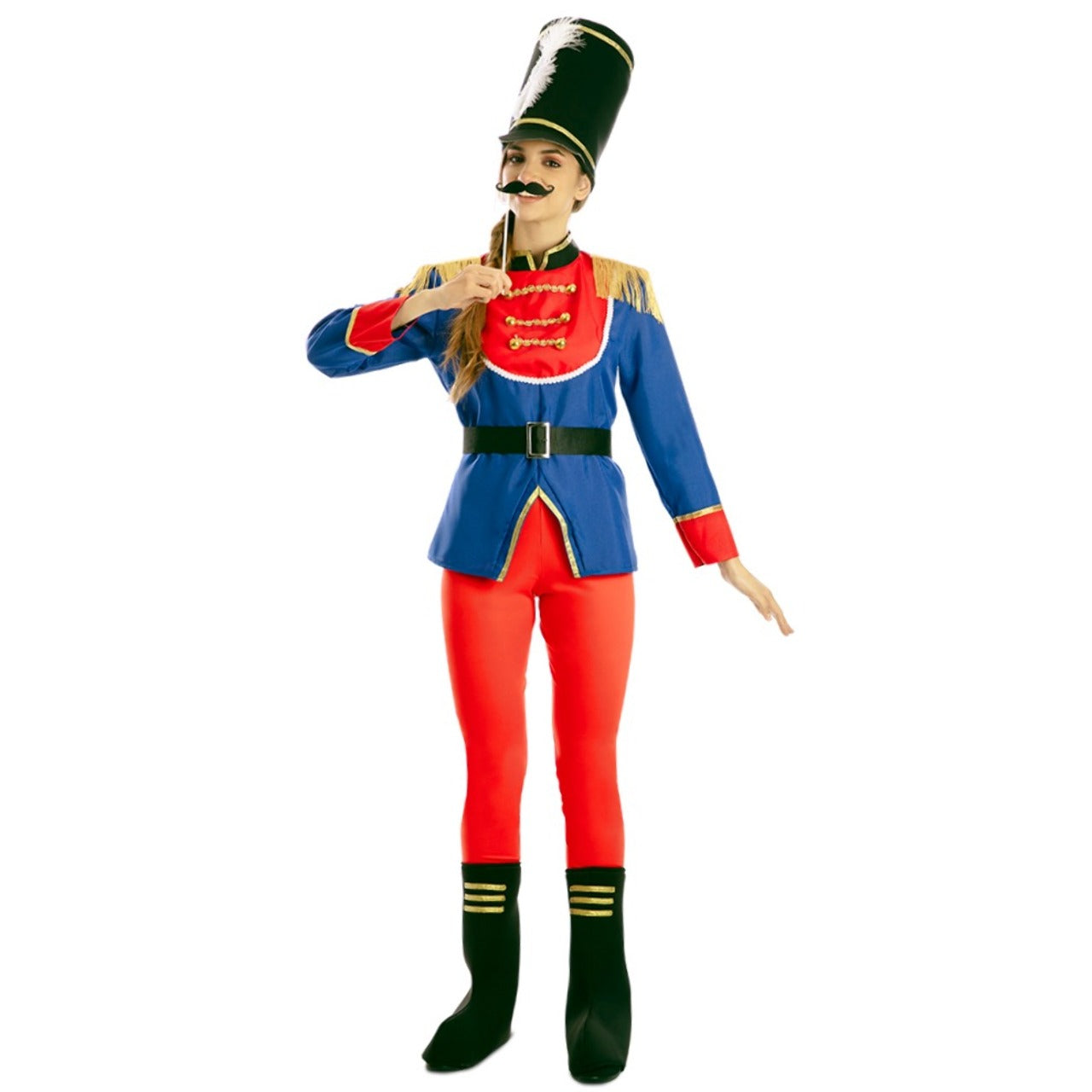 Womens Nutcracker Soldier Fringe Costume