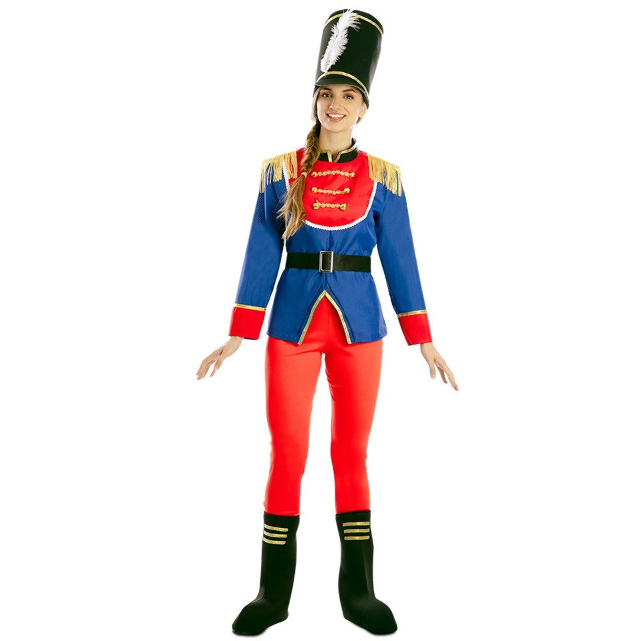 Womens Nutcracker Soldier Fringe Costume