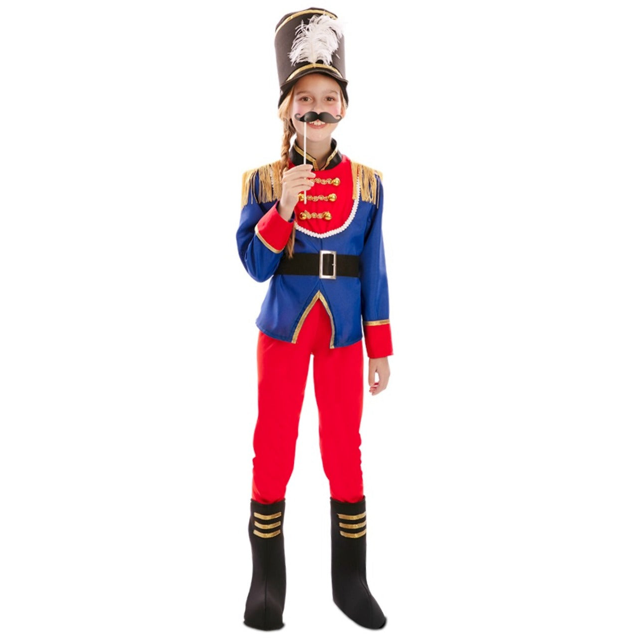 Girls Nutcracker Soldier Fringe Costume