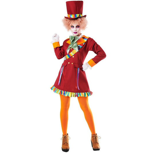 Womens Colourful Mad Hatter Costume