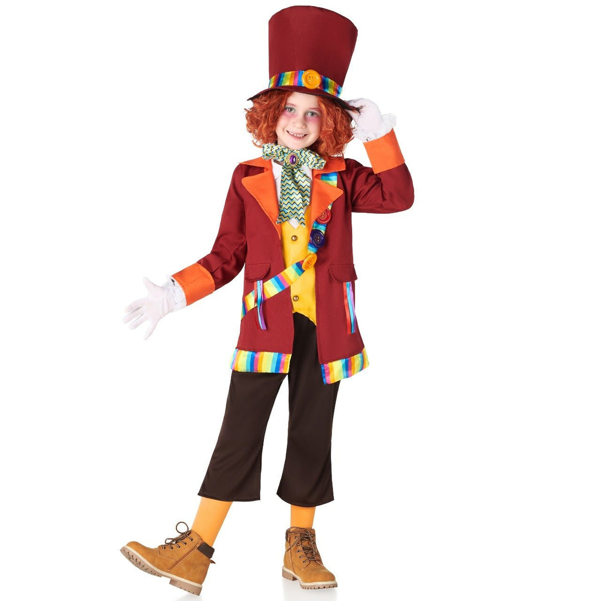 Boys Colourful Mad Hatter Costume