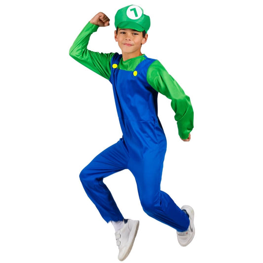 Boys Super Luigi Video Game Costume