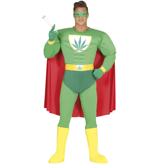 Adult Marijuana Superhero Costume