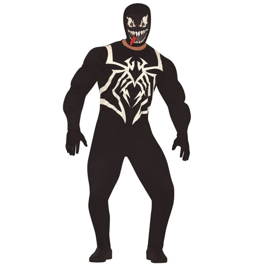 Mens Black Supervillain Costume