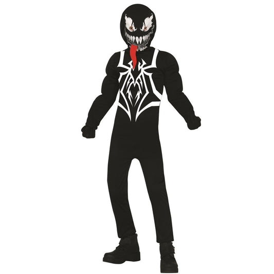 Boys Black Supervillain Costume