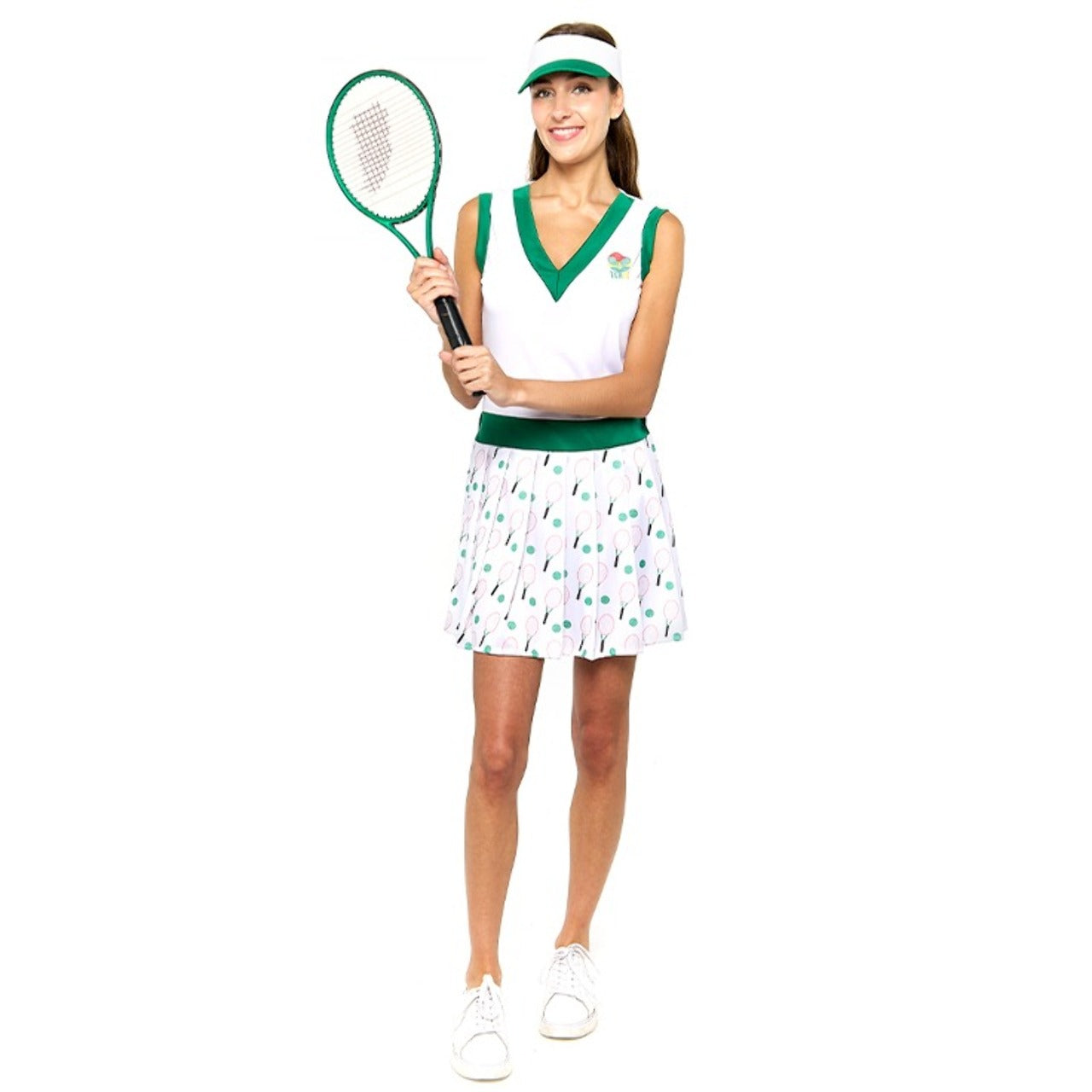 Womens Retro Tennis Player Costume