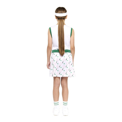 Girls Retro Tennis Player Costume
