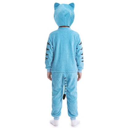 Kids Blue K-Pop Tiger Costume