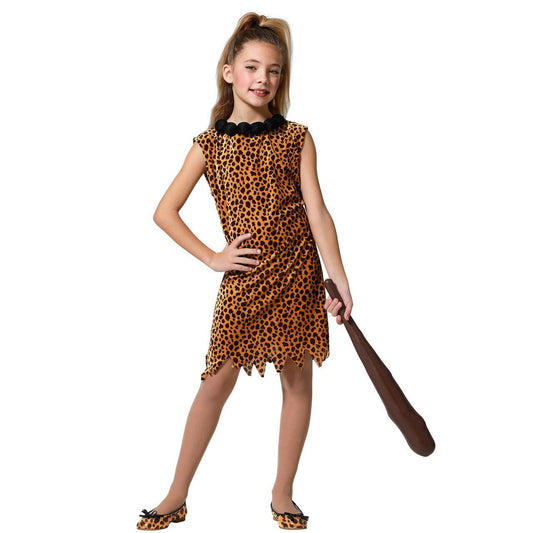 Girls Animal Caveman Costume