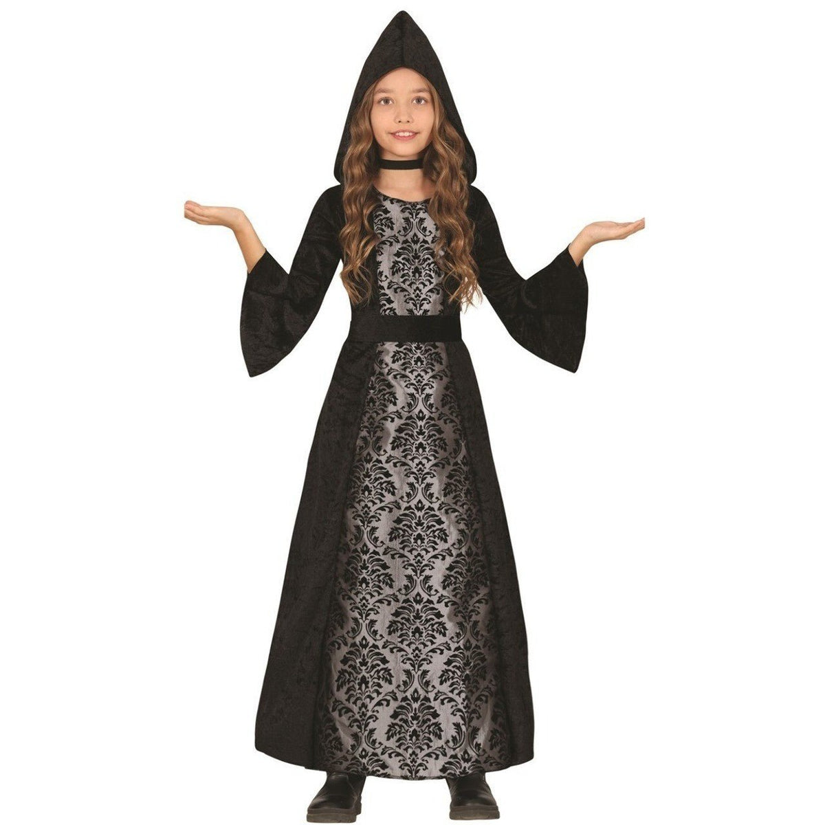 Girls Black Gothic Vampire Costume