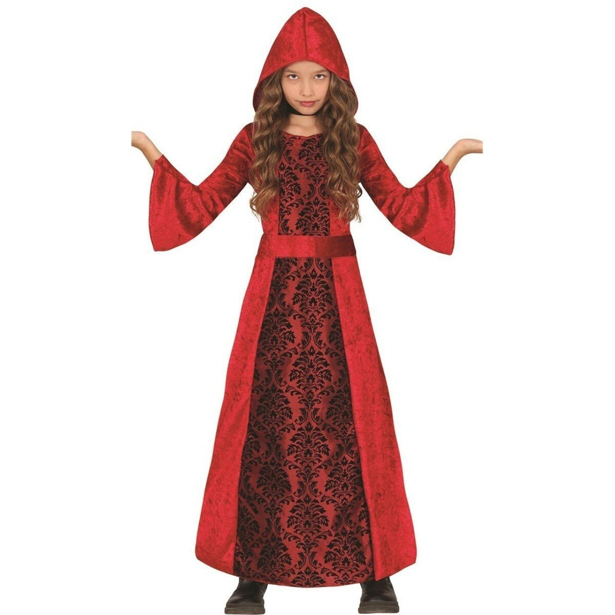 Girls Red Gothic Vampiress Costume