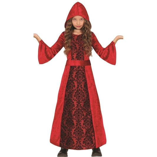 Girls Red Gothic Vampiress Costume
