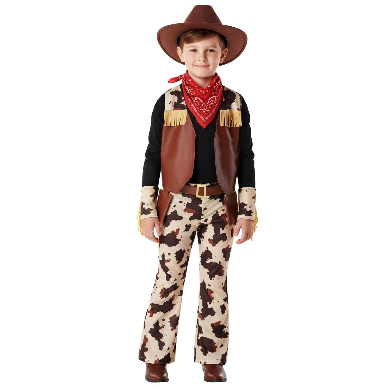 Kids Brown Cowboy Costume