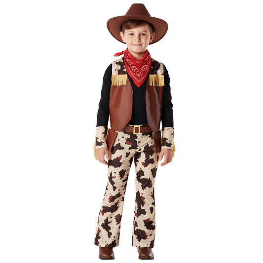 Kids Brown Cowboy Costume