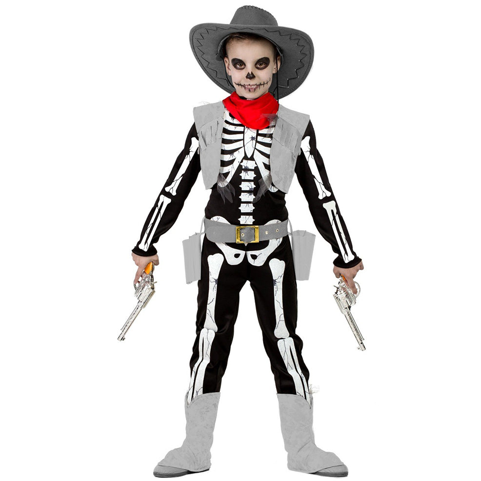 Boys Cowboy Skeleton Costume