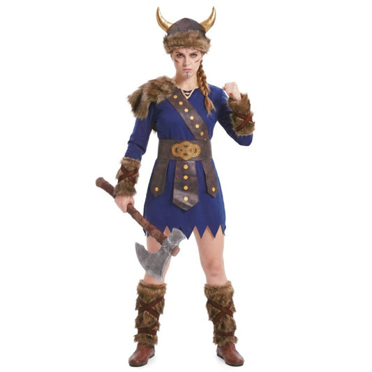 Womens Blue Viking Costume