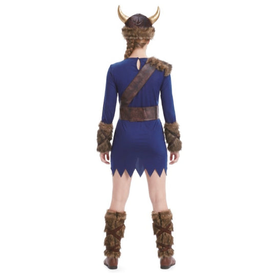 Womens Blue Viking Costume