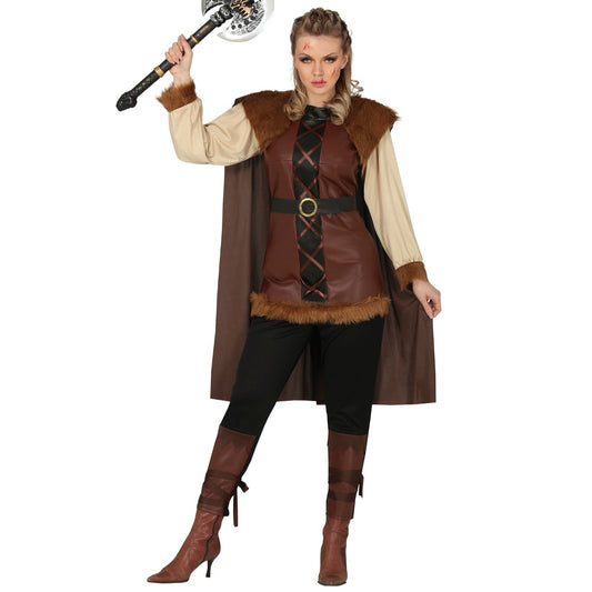 Womens Brown Viking Costume