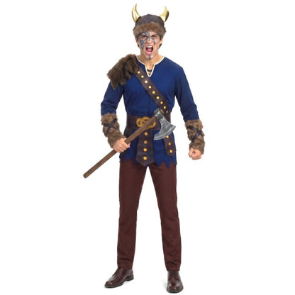 Mens Blue Viking Costume