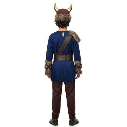 Boys Blue Viking Costume