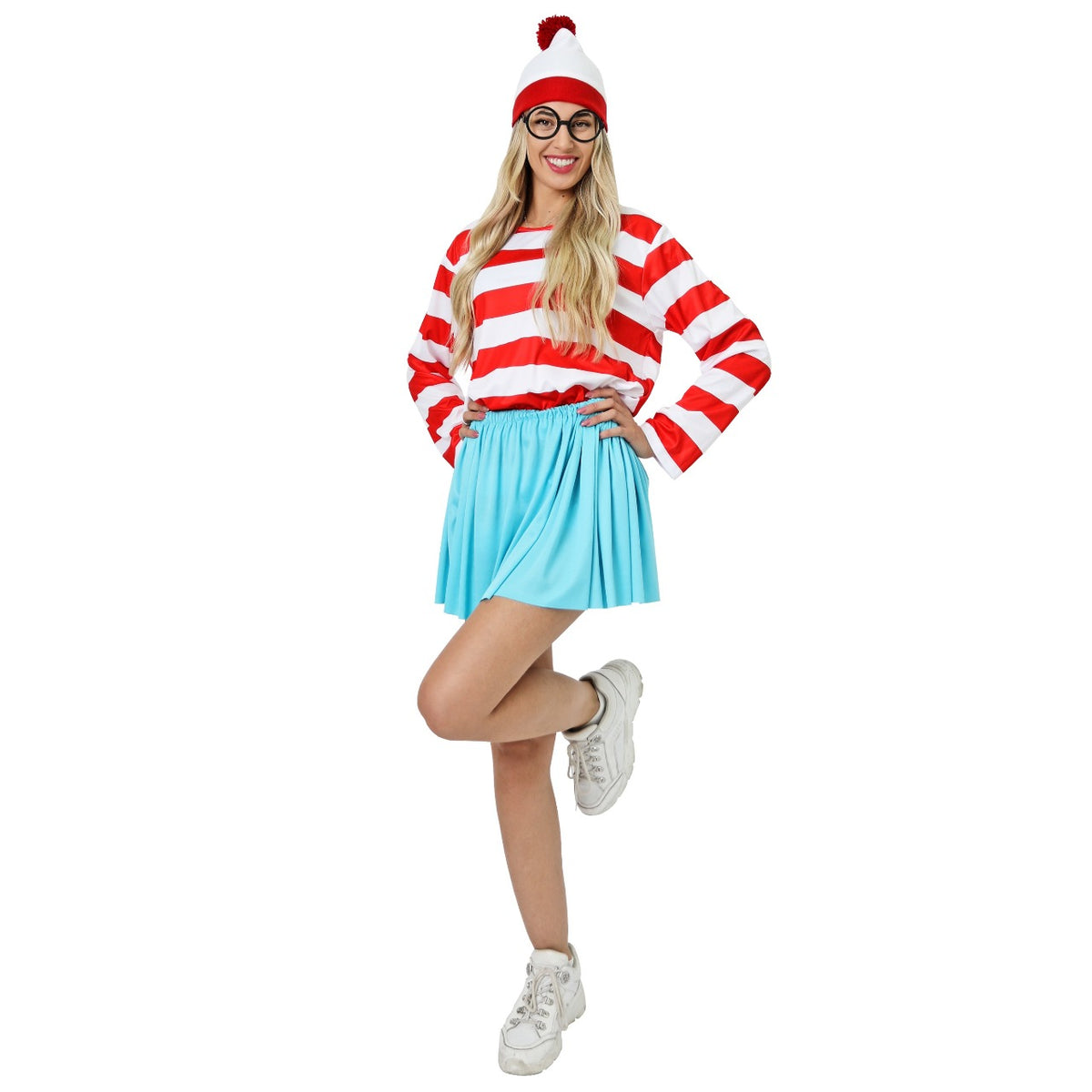 Womens Wally Striped Costume