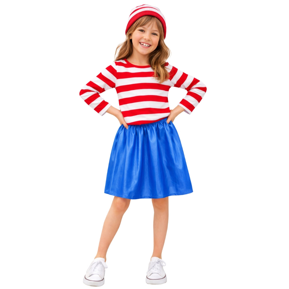 Girls Wally Striped Costume