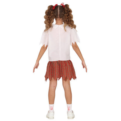 Girls Zombie Schoolgirl Costume